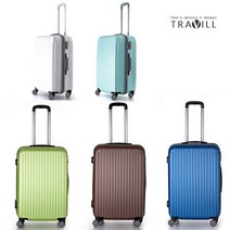 트레빌 여행용 캐리어 로슬린 T67 24인치 화물용 화이트 블루 브라운 민트 베리