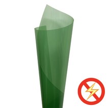 PET투명컬러필름 대전방지 빨강/파랑/초록 PET검정암막필름 롤/시트, 0.075T/620x1050mm 4매, 투명초록