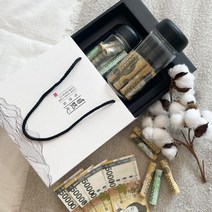 마음심 반전 용돈 박스 DIY [돈 선물 어버이날 칠순 환갑 부모님 한약 상자 만들기], 본품+머니홀더+보자기, 본품+머니홀더+보자기