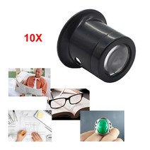 루페 루뻬10X 눈 Loupe 렌즈 Monocular 돋보기 유리 휴대용 이중 시계 보석 수리 도구, 한개옵션0