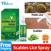 anti scabies 항균 스프레이 사면발이 치료 머릿니 계란 제거 진드기 건선 스킨 케어 액체, 제비꽃