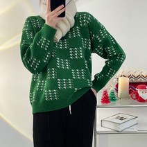 라운드넥 스웨터 여성 가을 겨울 날씬해 보이는 니트 상의