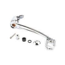 브레이크 암 레버 할리 투어링로드 스트리트 일렉트라 글라이드로드 킹 FLHR 트라이크 2008-2012 2013 시프터 페그 용 폭동 시프트, 크롬