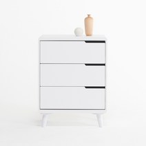 [세컨드컨테이너] 하노버 600 3단 서랍장, 화이트