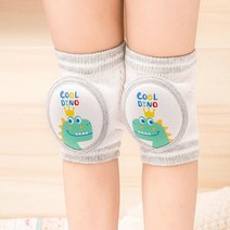 돌아기 무릎 보호대 찍찍이 아기 팔꿈치 걸음마 베이비 성장판 쿠션 백일 신생아 밸크로, 기린_그레이