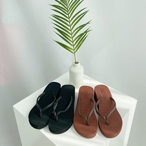 여자 굽있는 키높이 쪼리 슬리퍼