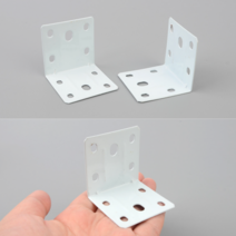 화이트칠 L자 선반고정용 코너 평철 꺾쇠 대형 10p