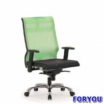 Foryou2960 관리자용 회전의자 도나우 중 올메쉬 발 의자 사무 공부, 블루 블랙