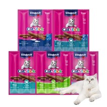 비타크래프트 캣 스틱 간식 3p, 가자미, 18g, 5개