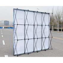 홍보 전시 부스 접이식 트러스 포토존 행사 배경 스크린, 알루미늄 트러스 380x230cm
