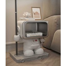 우주선 침대협탁 다기능 옷걸이 사이드 테이블, 우주비행사 협탁  + 옷걸이