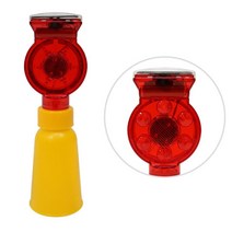 공사장 도로 안전사고예방 쏠라 콘용 경고등 다기능 주차장 교통안전, 위험경고등 쏠라 콘용