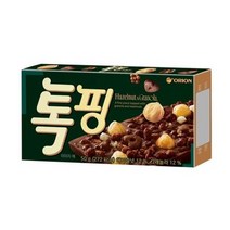 오리온 톡핑 헤이즐넛 앤 그래놀라 초콜릿, 50g, 8개