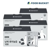 푸드버킷 흑마늘진액 흑마늘즙 남해흑마늘 30포X4박스, 단일속성