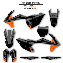 오토바이 부품 MCHMFG-그래픽 배경 스티커 키트 데칼 KTM 125 SX 250 EXC XCW 300 350 450 용 2016, 05 02MX Style stock