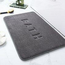 로지 소프트 메모리폼 폭신 발매트, 진그레이