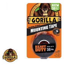 고릴라 강력 양면 테이프 블랙 25.4MM X 1.52M 접착력강한테이프