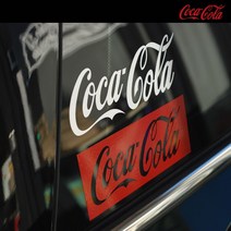 코카콜라 방수스티커 캠핑차량용, A타입150x48mm(검정)