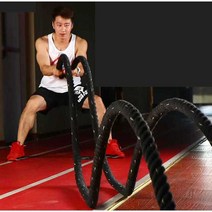 헬스장 크로스핏 배틀로프 배틀 밧줄 운동 짐로프, 50mm-9m-0.4m피복+장갑