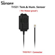 SONOFF TH Elite 16A 20A Wifi 스마트 온도 및 습도 모니터링 스위치 THS01 DS18b20 센서 eWelink alexa를 통한 홈, [03] Sonoff THS01, 03 Sonoff THS01