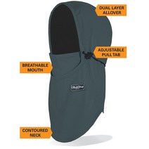 BLACKSTRAP Team Hood 방한모 페이스 마스크 정품보장, One Size, Granite