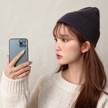 데일리 어텀 패치 니트 비니 가을 겨울 남자 여자 롱 숏