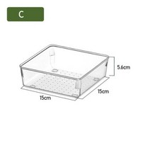 화장품정리함 화장품정리대 디자인화장품정리함 화장품파우치 메이크업박스 화장대정리함 화장품수납정리함 화장품정리 화장품 정리함 특대형 화장품가방 투명 서랍 상자 화장품 캐비닛 스크래치, C 15x15x5.6cm