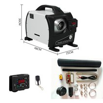 차량용 무시동히터 캠핑 온풍기 차박 캠핑용 동계 저소음 캠핑카 화물차 히터 난방 자동차, 24V220V ,하양 1구