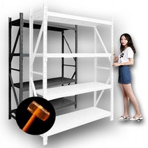 무볼트조립식 철제선반 앵글선반 베란다 철재 세탁실랙 다용도실 경량랙 부품조합구매, 판넬1M용-블랙