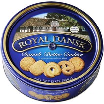 Royal Dansk 로얄 댄스크 덴마크 쿠키 셀렉션 방부제 착색료 미첨가 12 OZ(340g), 340g, 1개
