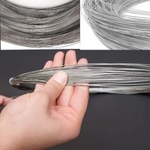 와이어로프새로운 스테인레스 스틸 와이어 0.02-3.0mm 구슬 로프 코드 낚시 스레드 문자열 DIY 목걸이 팔찌, 10 1.2mm_01 5M