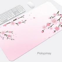 마우스 손목쿠션 손목받침대 손목보호대블랙 마우스 패드 벚꽃 데스크 매트 핑크 사쿠라 쿠션 키보드 컴퓨, 07 7_09 400x800x2mm