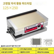 밀링 영구 자석판 전자척 공업용 마그네틱척 베이스, R.고정밀 강한 자기 활 황동 경화 125x250