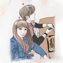 [액자 포장 무료이벤트] 사진주문제작 초상화 일러스트 팝아트 캐리커쳐 액자 기념일 선물 웨딩 커플 여자친구 남자친구 20대 30대 결혼 우정 라인드로잉 사진드로잉 그림주문제작, 4*6, 원본사진배경, 1인추가