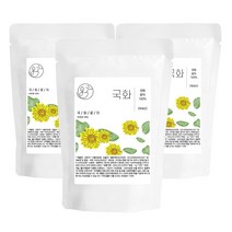 좋은아침 국내산 국화차 50티백 실속형 삼각티백차, 3개