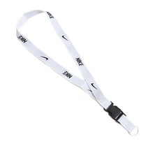 나이키 스우시 랜야드 호루라기 목걸이 AC3582-101, ONE SIZE, 화이트/블랙