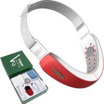 가정용고주파 얼굴리프팅기구 초음파마사지기 전기 v-라인 업 벨트 v 장치 led 광자, 빨간색 상자