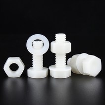 특수볼트나일론 외부 육각 나사 너트 플랫 와셔 세트 조합/플라스틱 절연 볼트 M3-M12, 26 20set   M6x12