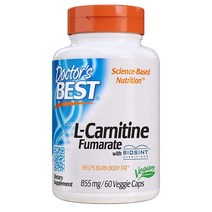 Doctors Best L-Carnitine Fumarate 미국 닥터스베스트 엘카르티닌 헬스보충제 855mg 60캡슐 2팩