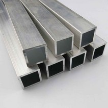 각파이프 알루미늄 사각 파이프 6063 정사각형 금속 알루미늄 튜브 파이프 10x10mm 20x20mm 모델 부품 액세, 01 10x10x150mm