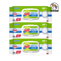 3M 주방세정티슈 찌든때스크럽 60매 x 3개