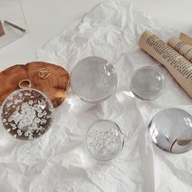 투명 반구 유리문진, 투명볼