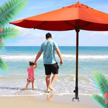 삽입형 해변 모래사장 파라솔 받침대 삼쇠 야외파라솔