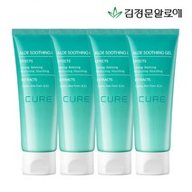 [김정문알로에] 큐어 알로에 수딩젤 100ml 4개, 단품