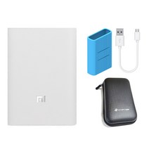 샤오미 6세대 10000mAh 포켓 PD 고속충전 대용량 미니 보조배터리, 샤오미 6세대1만 포켓(화이트), +랜덤케이스+파우치+5핀케이블