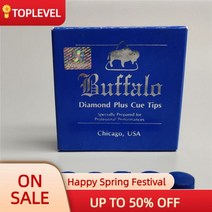버팔로-오리지널 큐 팁 블루 다이아몬드 플러스 미디엄 풀 스누커 11/13mm 50pcs 전문 당구 액세서리, 13mm, 5pcs
