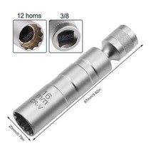 점화플러그렌치 14mm 16mm 포인트 리무버 마그네틱 슬리브 소켓 자동차 제거 도구, 02 16mm