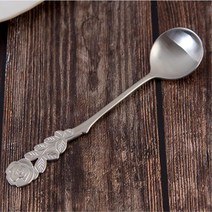 홈바템 예쁜 시리얼숟가락 손님접대용 4p 양식커트러리 엔틱티스푼 돌답례품 과일포크