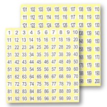넘버링스티커 번호 다꾸템 원형 미니, 제품선택, 101-200