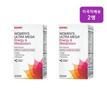 GNC 여성용 울트라 메가 에너지 메타볼리즘 멀티비타민 180정 2통